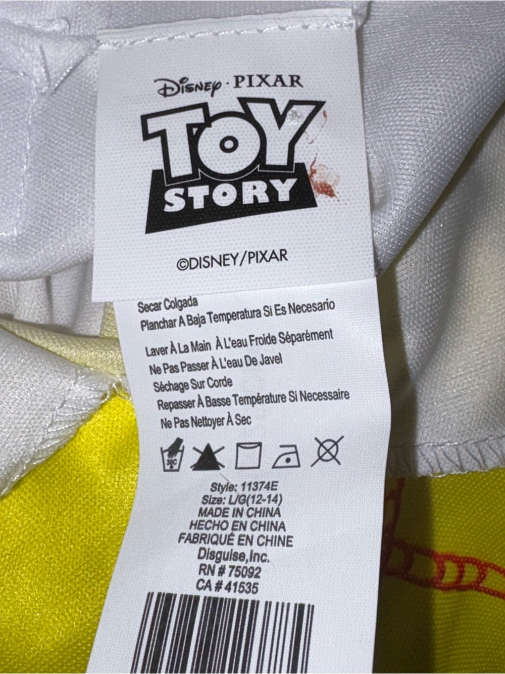 Disney Jessie Cowgirl Costume in White, Black, Blue & Yellow - Picture 4 of 8